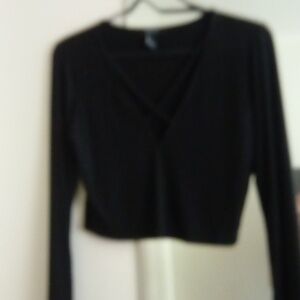 Forever 21 black crop top